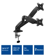 Picture of ACT Monitor arm 32" office, gas spring, 2 monitors