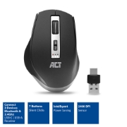 Picture of ACT Wireless Multi-Connect Bluetooth Mouse 2400 DPI