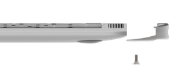 Picture of Compulocks Ledge Lock Adapter for MacBook Air 13" M1 with Keyed Cable Lock Silver