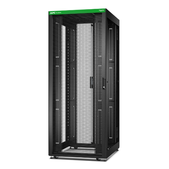 Picture of APC Easy Rack, 42U, Black, With Roof, Castors, Feet, 4 Brackets, and Bottom, No Side Panels, 1991H x 800W x 1000D mm