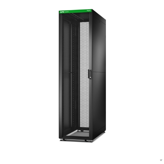 Picture of APC Easy Rack, 48U, Black, With Roof, Castors, Feet, 4 Brackets, and Side Panels, No Bottom, 2258H x 600W x 1200D mm