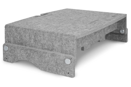 Picture of BakkerElkhuizen Q-riser 110 Circular 76.2 cm (30") Desk Grey