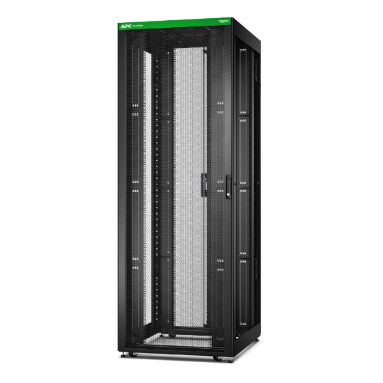Picture of APC Easy Rack, 48U, Black, With Roof, Castors, Feet, 4 Brackets, and Bottom, No Side Panels, 2258H x 800W x 1000D mm
