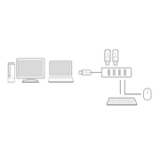 Picture of ACT USB hub 3.0 4 port USB-A