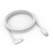 Picture of Compulocks 6ft USB-C Male to 90 Degree Lightning Charging Cable Right Angle White