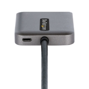 Picture of StarTech.com DP to Dual HDMI MST HUB - Dual HDMI 4K 60Hz - DisplayPort Multi Monitor Adapter with 1ft / 30cm cable - DP 1.4 Multi Stream Transport Hub, DSC | HBR3 - DP to HDMI Splitter