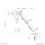 Picture of Neomounts DS70-700BL1 Monitor arm 17-27" - gas spring
