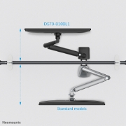 Picture of Neomounts DS70-810BL1 Monitor arm 17-32" - gas spring - space saving - 180°-stop