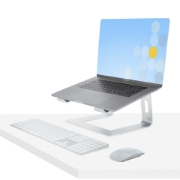 Picture of StarTech.com Laptop Stand for Desk, Supports 5kg/11lb, Aluminum, Silver, Ergonomic Laptop Riser, Portable Laptop Holder, Computer Stand for Macbook Air/Pro, Dell XPS, Lenovo