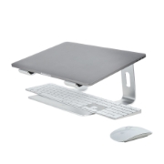 Picture of StarTech.com Laptop Stand for Desk, Supports 5kg/11lb, Aluminum, Silver, Ergonomic Laptop Riser, Portable Laptop Holder, Computer Stand for Macbook Air/Pro, Dell XPS, Lenovo