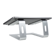 Picture of StarTech.com Laptop Stand for Desk, Supports 5kg/11lb, Aluminum, Silver, Ergonomic Laptop Riser, Portable Laptop Holder, Computer Stand for Macbook Air/Pro, Dell XPS, Lenovo
