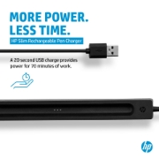 Picture of HP Slim Rechargeable Pen Charger Stylus pen Black USB Indoor