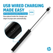 Picture of HP Slim Rechargeable Pen Charger Stylus pen Black USB Indoor
