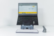 Picture of BakkerElkhuizen FlexTop 170 Laptop stand Black, Dark Grey 40.6 cm (16")