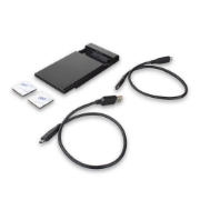 Picture of ACT 2.5" SATA hard drive enclosure, screwless, USB-C 3.2 Gen2
