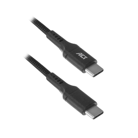 Picture of ACT USB 2.0 charging/data cable C male - C male 1 meter, nylon