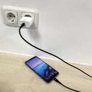 Picture of ACT USB 2.0 charging/data cable C male - C male 1 meter, nylon