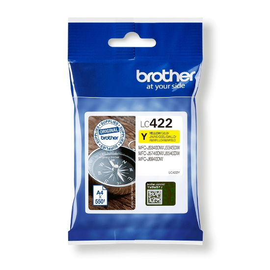Picture of Brother LC-422Y ink cartridge 1 pc(s) Original Yellow
