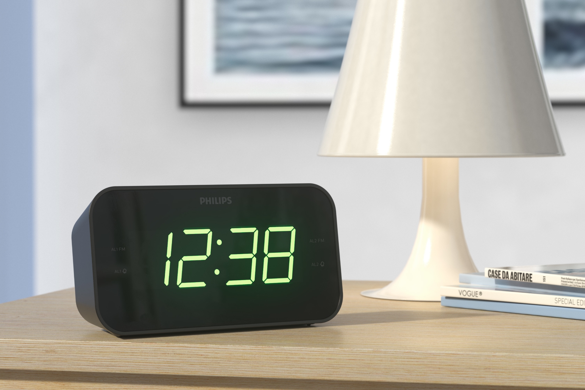 Philips TAR3306/12 alarm clock Digital alarm clock Black - Zondox