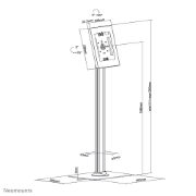 Picture of Neomounts FL15-650WH1 Tablet floor stand 9.7-11" - lockable