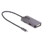 Picture of StarTech.com USB C Video Adapter, USB C to HDMI DVI VGA Adapter, Up to 4K 60Hz, Aluminum, Multiport Video Display Adapter, Thunderbolt 3 / 4 Compatible, USB Type C Travel Adapter