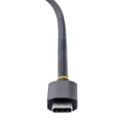 Picture of StarTech.com USB C Video Adapter, USB C to HDMI DVI VGA Adapter, Up to 4K 60Hz, Aluminum, Multiport Video Display Adapter, Thunderbolt 3 / 4 Compatible, USB Type C Travel Adapter