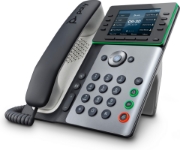 Picture of POLY Edge E300 IP Phone and PoE-enabled