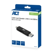 Picture of ACT USB-C/USB-A 3.0 card reader