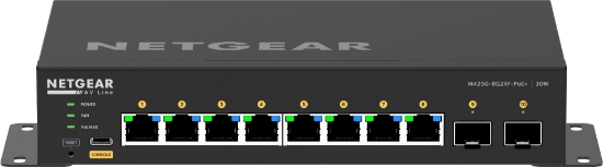 Picture of NETGEAR 8x1G PoE+ 220W and 2xSFP+ Managed Switch