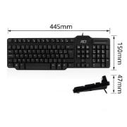 Picture of ACT Wired Keyboard with smart card reader (Azerty/BE layout)