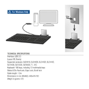 Picture of ACT Wired Keyboard with smart card reader (Azerty/BE layout)