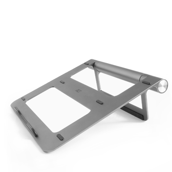 Picture of ACT Laptop stand aluminium, stepless height adjustable, detachable USB-C docking station