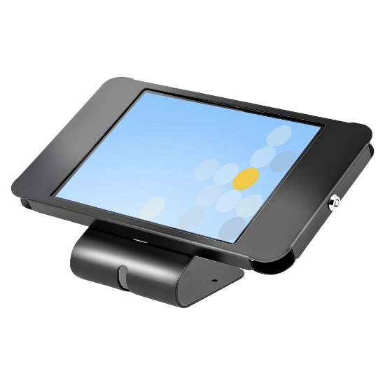 Picture of StarTech.com Secure Tablet Stand - Anti-theft Universal Tablet Holder for Tablets up to 10.5" - Lockable & K-Slot Compatible - Desk / VESA / Wall Mount - Security POS Tablet Stand