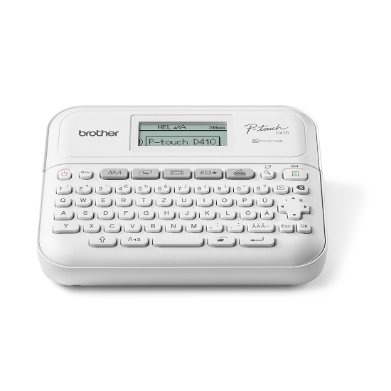 Picture of Brother PT-D410YP1 label printer Thermal transfer 20 mm/sec Wired TZe QWERTY