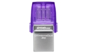 Picture of Kingston Technology DataTraveler 256GB microDuo 3C 200MB/s dual USB-A + USB-C