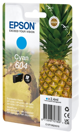 Picture of Epson 604 ink cartridge 1 pc(s) Original Standard Yield Cyan