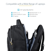 Picture of StarTech.com 15.6" Laptop Backpack with Removable Accessory Organizer Case - Professional IT Tech Backpack for Work/Travel/Commute - Ergonomic Computer Bag - Durable Ballistic Nylon - Notebook/Tablet Pockets