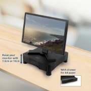 Picture of ACT Monitor stand with one drawer, adjustable height