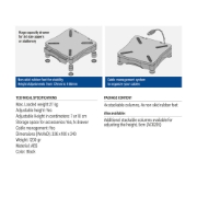 Picture of ACT Monitor stand with one drawer, adjustable height