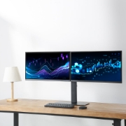 Picture of ACT Monitor arm 27" office, free standing with gas spring, crossbar, 2 monitors