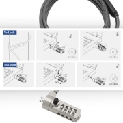 Picture of ACT Wedge Laptop Lock with combination lock