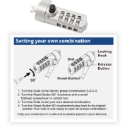 Picture of ACT Wedge Laptop Lock with combination lock