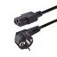 Afbeeldingen van StarTech.com 3m Stroomkabel, 18AWG, EU Schuko naar C13 Voedingskabel, 250V 10A, Zwart, AC Vervangkabel, TV/Monitor Stroomkabel, Schuko CEE 7/7 naar IEC 60320 C13 Voedingskabel, PC Electriciteitssnoer