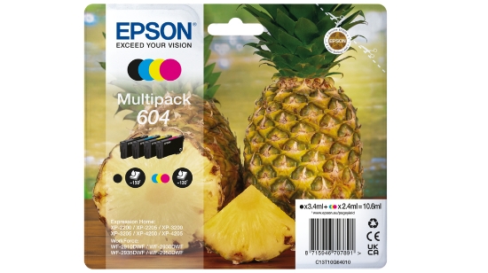Picture of Epson 604 ink cartridge 4 pc(s) Original Standard Yield Black, Cyan, Magenta, Yellow