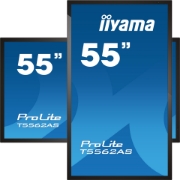 Picture of iiyama T5562AS-B1 Signage Display Interactive flat panel 138.7 cm (54.6") VA 500 cd/m² 4K Ultra HD Black Touchscreen Built-in processor Android 8.0 24/7