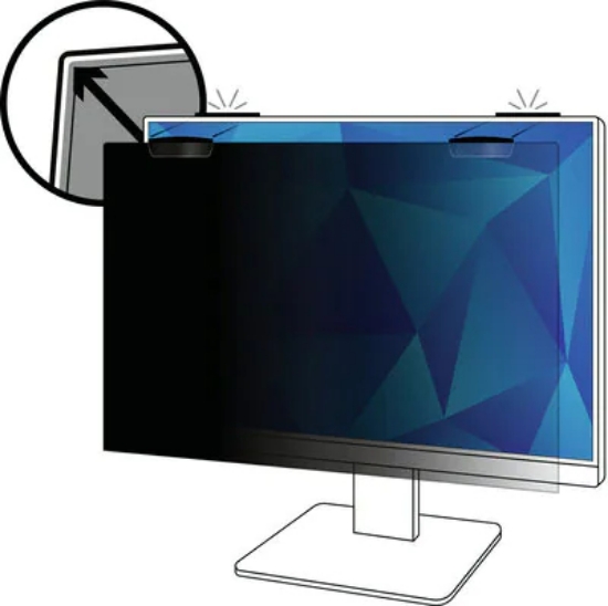 Picture of 3M Privacy Filter for 23.8in Full Screen Monitor with COMPLY™ Magnetic Attach, 16:9, PF238W9EM