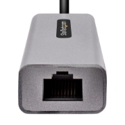 Picture of StarTech.com USB-C to Ethernet Adapter, USB 3.0 to Gigabit Ethernet Network Adapter - 10/100/1000 Mbps, USB-C to RJ45 Ethernet Adapter (GbE), 12in Attached Cable, Driverless Install
