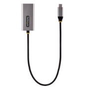 Picture of StarTech.com USB-C to Ethernet Adapter, USB 3.0 to Gigabit Ethernet Network Adapter - 10/100/1000 Mbps, USB-C to RJ45 Ethernet Adapter (GbE), 12in Attached Cable, Driverless Install