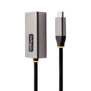 Picture of StarTech.com USB-C to Ethernet Adapter, USB 3.0 to Gigabit Ethernet Network Adapter - 10/100/1000 Mbps, USB-C to RJ45 Ethernet Adapter (GbE), 12in Attached Cable, Driverless Install