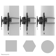 Picture of Neomounts WL30S-910BL16 TV pillar mount 40-75" - fixed - lockable - diam. 25-100 cm - portrait